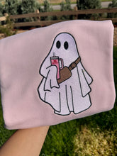 Load image into Gallery viewer, Boo-Jee Ghost Embroidery sweatshirt/Cute Ghost
