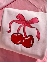 Load image into Gallery viewer, Cherry Bow Sweatshirt
