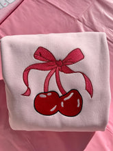 Load image into Gallery viewer, Cherry Bow Sweatshirt
