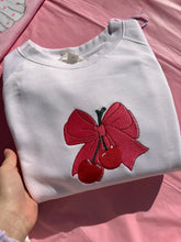 Load image into Gallery viewer, Cherry Big Bow Sweatshirt
