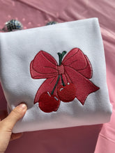 Load image into Gallery viewer, Cherry Big Bow Sweatshirt
