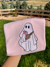 Load image into Gallery viewer, Boo-Jee Ghost Embroidery sweatshirt/Cute Ghost
