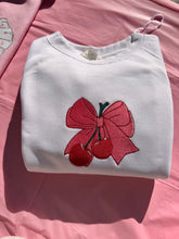 Load image into Gallery viewer, Cherry Big Bow Sweatshirt
