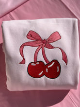 Load image into Gallery viewer, Cherry Bow Sweatshirt
