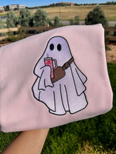 Load image into Gallery viewer, Boo-Jee Ghost Embroidery sweatshirt/Cute Ghost
