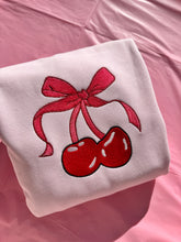 Load image into Gallery viewer, Cherry Bow Sweatshirt
