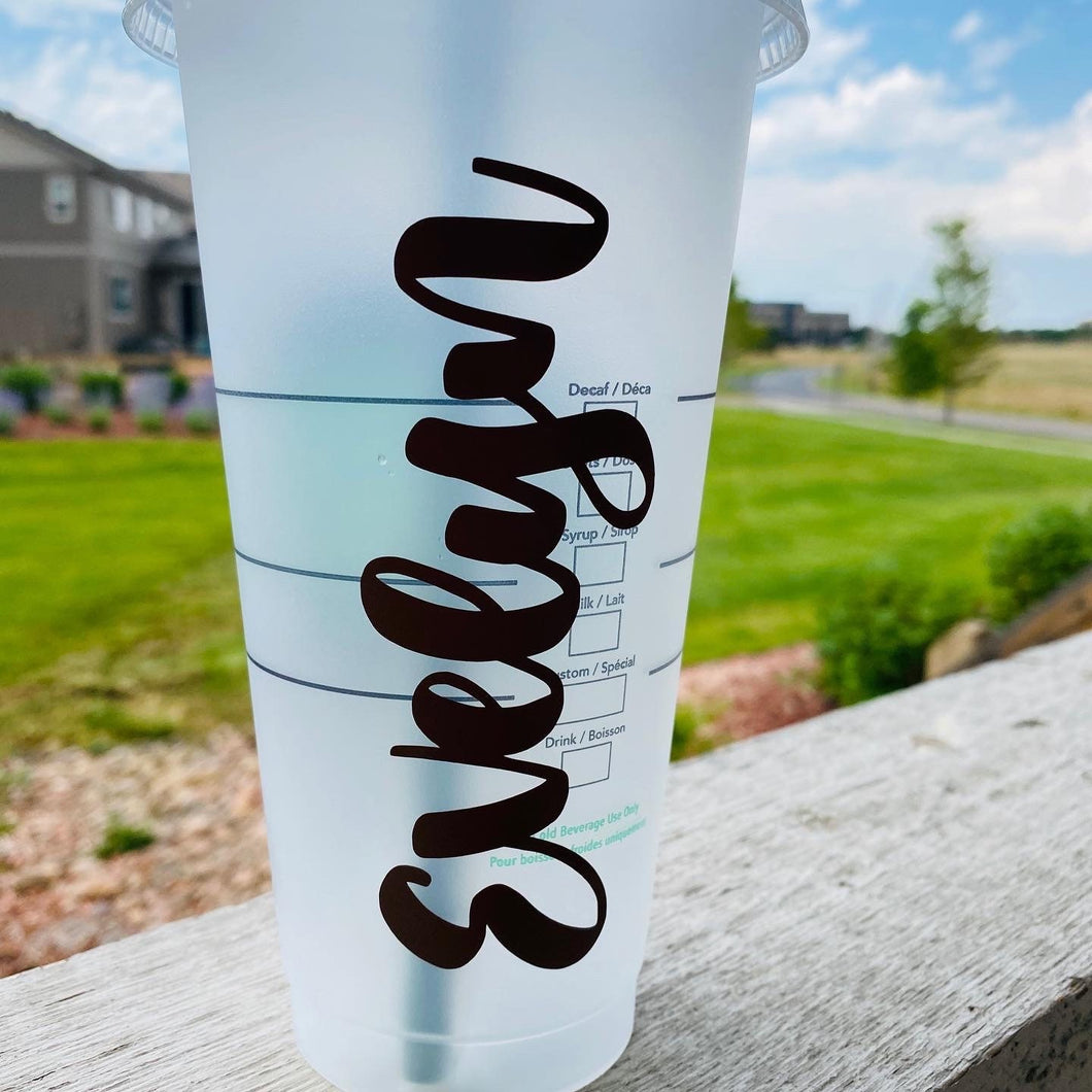 CUSTOM STARBUCKS CUP | personalize cold cup | Iced Coffee Cup | Reusable Coffee Cup | Custom Gift | Cute Coffee cup | To go coffee cup |