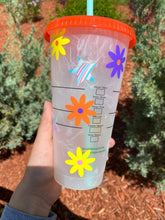 Load image into Gallery viewer, Hippie Starbucks Confetti Cup, Starbucks Color Changing Cup, Starbucks Tumbler, Starbucks Cup, Starbucks Summer 2021, Starbucks
