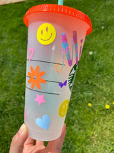 Load image into Gallery viewer, Happy Tumbler Starbucks Confetti Cup, Starbucks Color Changing Cup, Starbucks Tumbler, Starbucks Cup, Starbucks Summer 2021, Starbucks,
