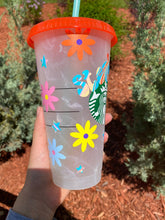 Load image into Gallery viewer, Hippie Starbucks Confetti Cup, Starbucks Color Changing Cup, Starbucks Tumbler, Starbucks Cup, Starbucks Summer 2021, Starbucks
