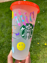 Load image into Gallery viewer, Happy Tumbler Starbucks Confetti Cup, Starbucks Color Changing Cup, Starbucks Tumbler, Starbucks Cup, Starbucks Summer 2021, Starbucks,
