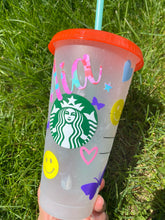 Load image into Gallery viewer, Happy Tumbler Starbucks Confetti Cup, Starbucks Color Changing Cup, Starbucks Tumbler, Starbucks Cup, Starbucks Summer 2021, Starbucks,
