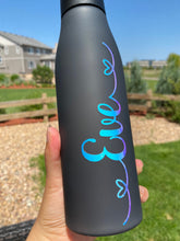 Load image into Gallery viewer, Personalized Water Bottle, Matte water bottle with Silicon handle, 20 oz water bottle, Personalized bottles, Back to school water bottle
