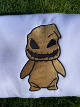 Load image into Gallery viewer, Halloween Sweatshirt| Cute Halloween Sweatshirts| Embroidered Sweatshirts| Chibi Oogie Boogie
