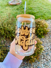 Load image into Gallery viewer, Coffee Addict Beer Can Glass- Soda Can Glass, Housewarming Gift,Iced Coffee Cup, Mug, Glass Cup
