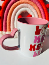 Load image into Gallery viewer, Love More Worry Less Mug| Mug Perfect For Coffee, Tea | Heart mug
