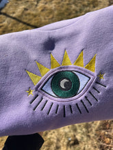 Load image into Gallery viewer, Evil eye embroidery sweatshirt
