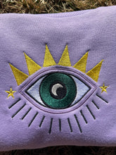 Load image into Gallery viewer, Evil eye embroidery sweatshirt
