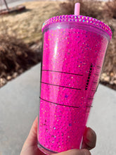 Load image into Gallery viewer, Pink Rhinestone Tumbler
