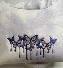 Load image into Gallery viewer, Embroidered hoodie, Embroidery Butterfly Sweatshirts Gift for her
