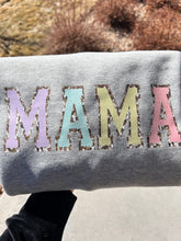 Load image into Gallery viewer, MAMA Unisex Sweatshirt Retro Style Mom Life Graphic Pullover Sweatshirt, Gift for Mom
