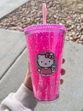 Load image into Gallery viewer, Pink Rhinestone Tumbler
