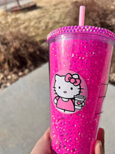 Load image into Gallery viewer, Pink Rhinestone Tumbler
