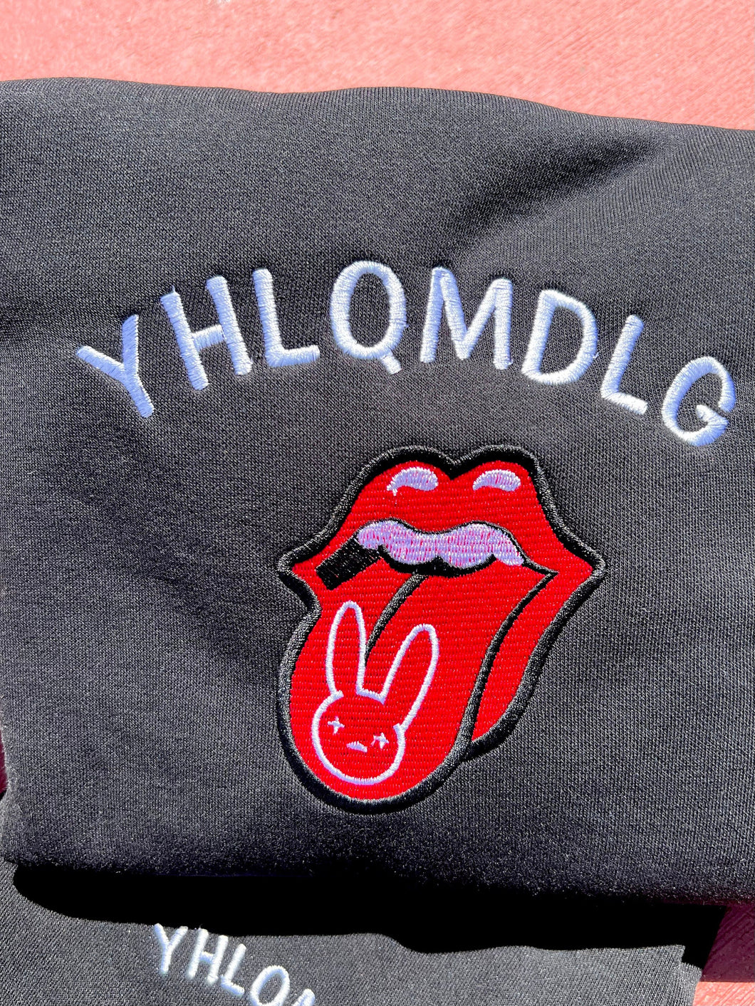 YALQMDLG Sweatshirt | Bad Bunny Yonagumi Embroidered Sweatshirts