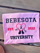 Load image into Gallery viewer, Bebesota University Embroidery T-shirt
