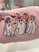 Load image into Gallery viewer, Cute Ghost embroidered sweatshirts| Cute Halloween sweatshirts
