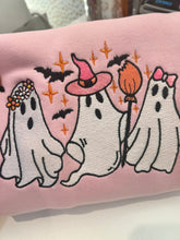 Load image into Gallery viewer, Cute Ghost embroidered sweatshirts| Cute Halloween sweatshirts
