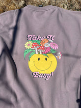 Load image into Gallery viewer, Take it Easy Sweatshirt/ Happy Flower Sweatshirts
