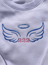 Load image into Gallery viewer, Angel number sweatshirts,Angel wings aesthetic, Manifestation shirt, Zodiac signs Trendy sweatshirts, Personalized sweatshirts
