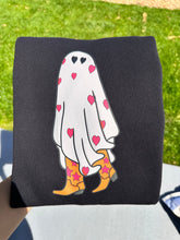 Load image into Gallery viewer, Cute cowgirl ghost sweatshirts
