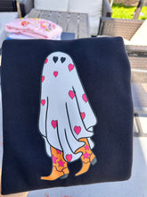 Load image into Gallery viewer, Cute cowgirl ghost sweatshirts
