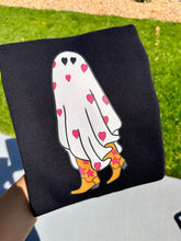 Load image into Gallery viewer, Cute cowgirl ghost sweatshirts
