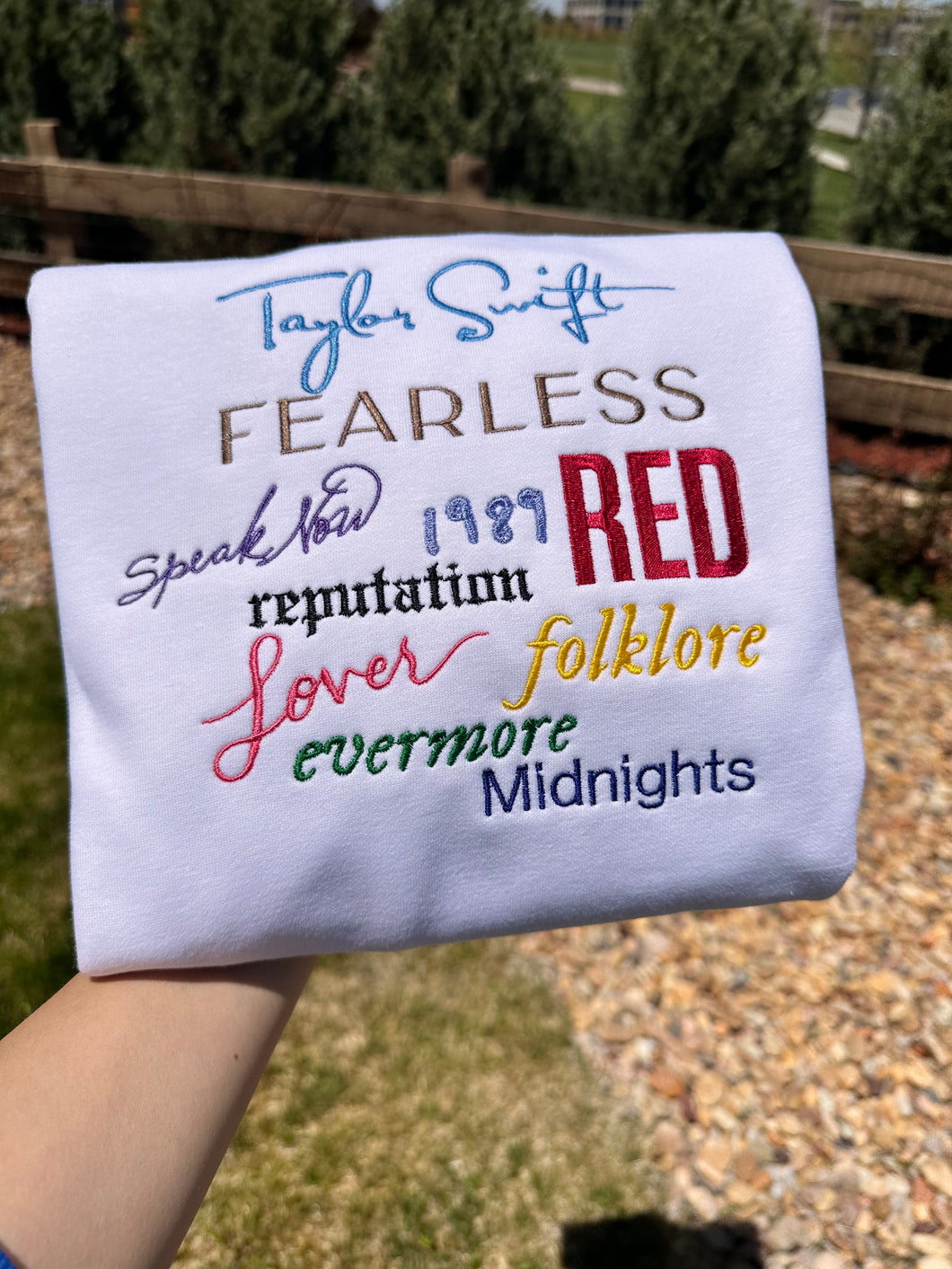 Taylor Swift Albums Sweatshirts