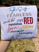 Load image into Gallery viewer, Taylor Swift Albums Sweatshirts
