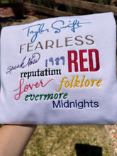 Load image into Gallery viewer, Taylor Swift Albums Sweatshirts
