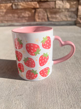 Load image into Gallery viewer, Strawberrys heart mug
