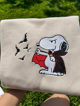 Load image into Gallery viewer, Vampire Dog Halloween Sweatshirts
