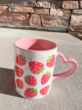 Load image into Gallery viewer, Strawberrys heart mug
