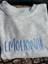 Load image into Gallery viewer, Emotional embroidered sweatshirt | Affirmations on sleeve and that’s okay | Mental Health sweatshirt |
