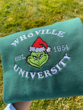 Load image into Gallery viewer, Whoville University Embroidered Sweatshirts, Gifts for her
