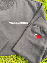 Load image into Gallery viewer, Roman numerals couple Sweatshirts, Gifts for her
