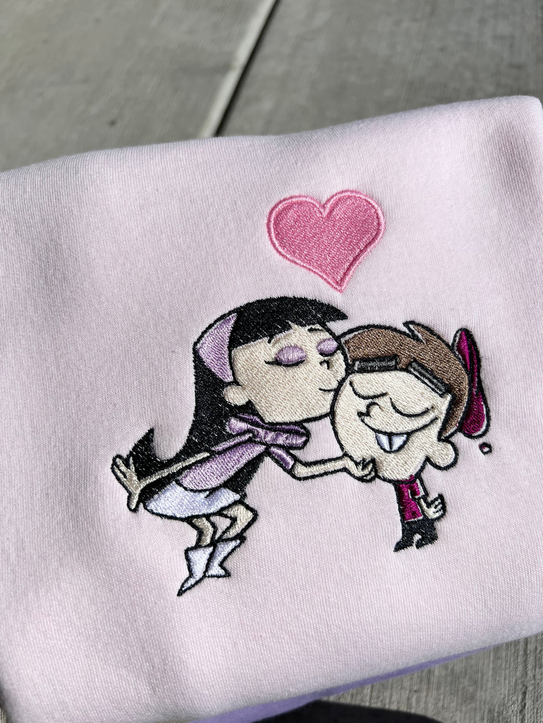 Couple Valentines Embroidered Sweatshirts