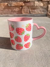 Load image into Gallery viewer, Strawberrys heart mug
