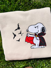 Load image into Gallery viewer, Vampire Dog Halloween Sweatshirts
