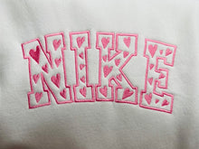 Load image into Gallery viewer, Valentines embroidery sweatshirt
