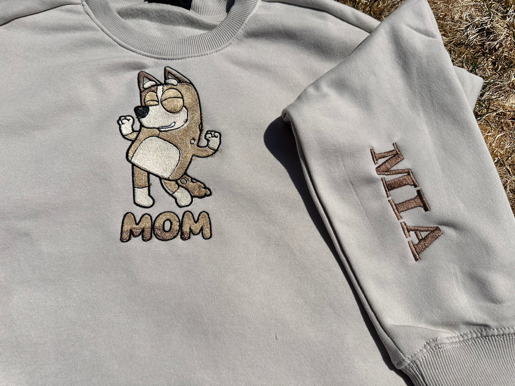 MOM Embroidered Sweatshirts